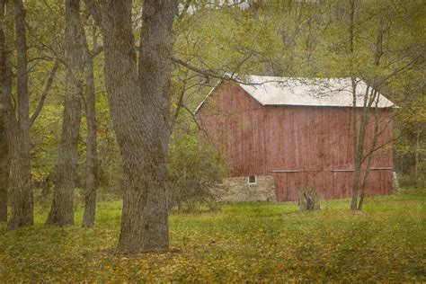 Red Barn In Rural West Michigan Photograph By Randall Nyhof Fine Art