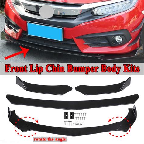 Universal 3 Pcs Adjustable Front Lip XTreme Auto Mart