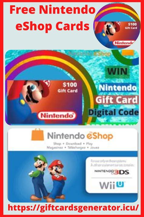 Free Nintendo Eshop Gift Card Generator 2022 In 2022 Nintendo Eshop