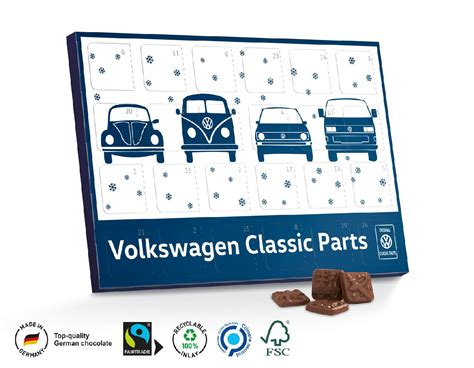 Volkswagen Classic Parts Advent calendar Retro Chocolates - VAG Cafe