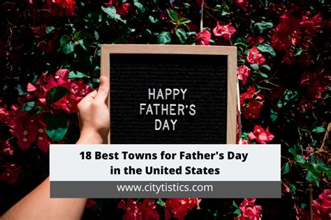 Father's Day In The United States - 18 Best Towns for Father's Day in the United States - Citytistics