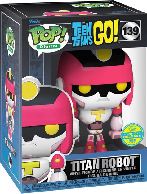 Figurine Pop Teen Titans Go 139 Pas Cher Titan Robot Digital Pop