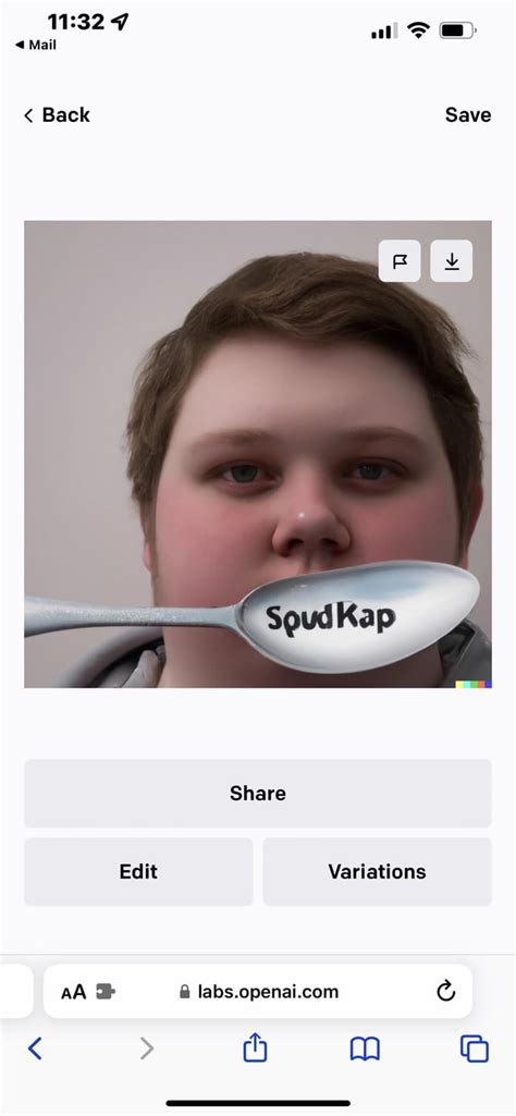 I Asked Dall E For A Realistic Photo Of The Spoon Kid Face Reveal R