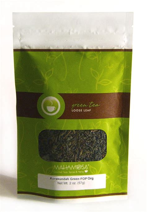 Mahamosa Indian Green Tea And Tea Filter Set 2 Oz Korakundah Estate Fop Nilgiri