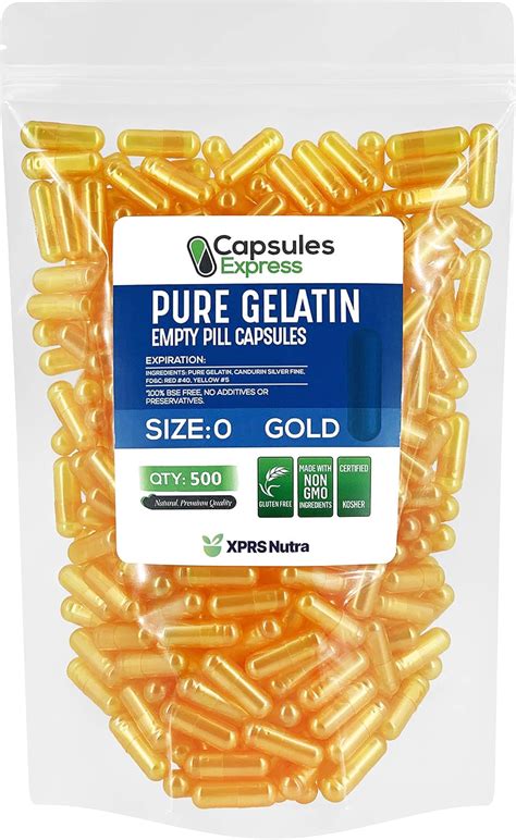 Amazon Xprs Nutra Size Empty Capsules Count Empty Gelatin