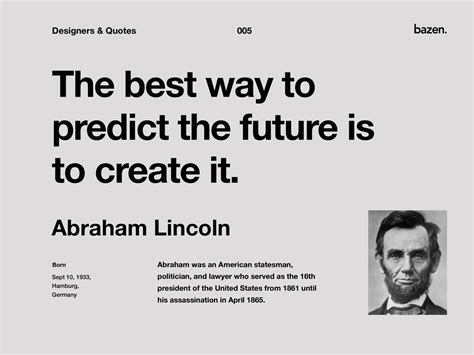 Quote - Abraham Lincoln by bazen.talks on Dribbble