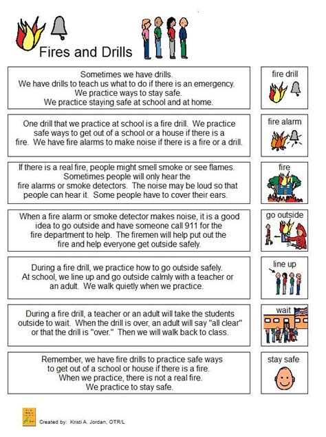 Fire Drill Narrative Fire Drill Procedures Fire Drill Life Skills