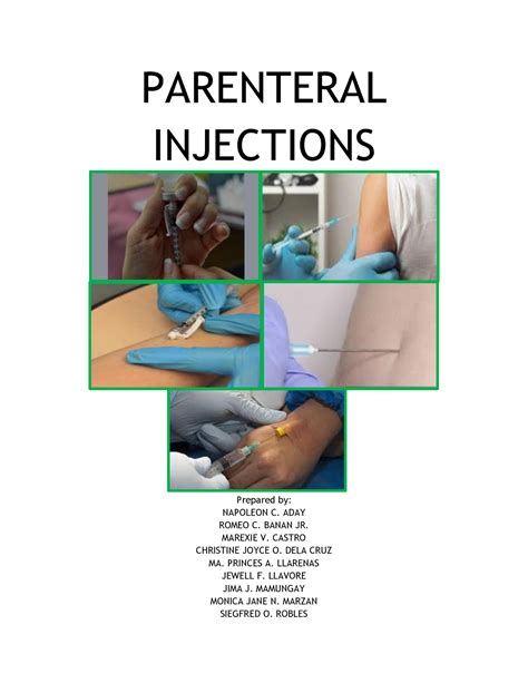 Parenteral Injections PARENTERAL INJECTIONS Prepared By NAPOLEON C