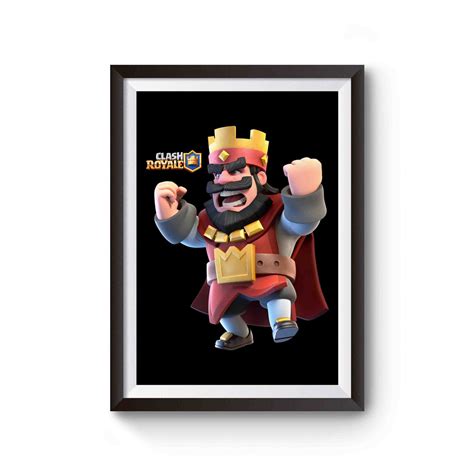 Clash Royale Red King Angry Poster