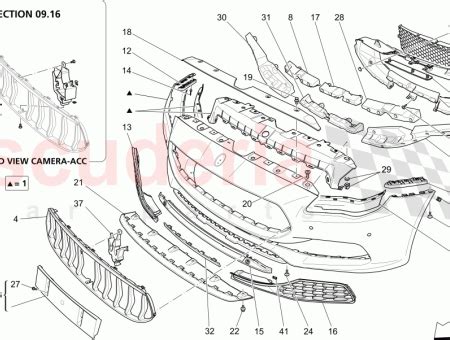 673008996 Maserati Quattroporte FRONT GRILLE ADAPTIVE CRUISE CONTROL