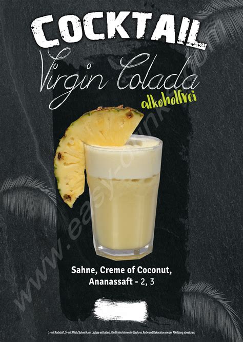 Virgin Colada Fertigcocktail Pina Colada Alkoholfrei Ltr