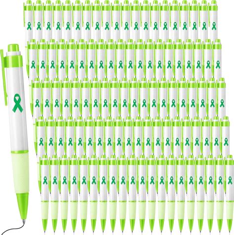 Amazon Yeaqee Pcs Mental Health Awareness Pen Green Ribbon