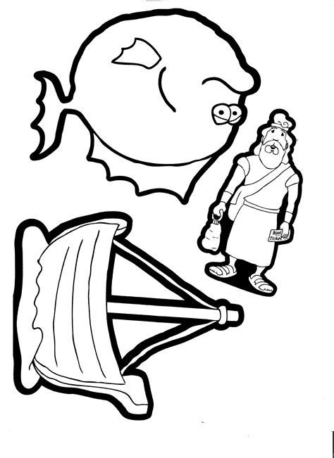 Free Printable Jonah And The Whale Craft Template - Printable Templates