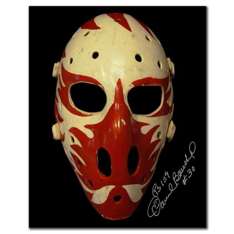 Dan Bouchard Atlanta Flames Flames Mask Autographed 8x10 Nhl Auctions