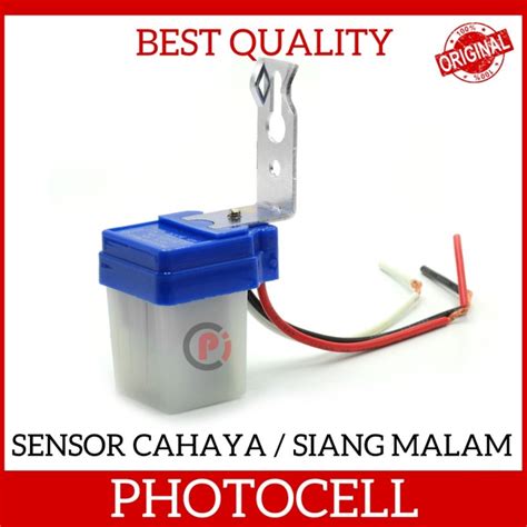 Jual Photocell Photo Cell Sensor Cahaya Kontrol Lampu Siang Malam