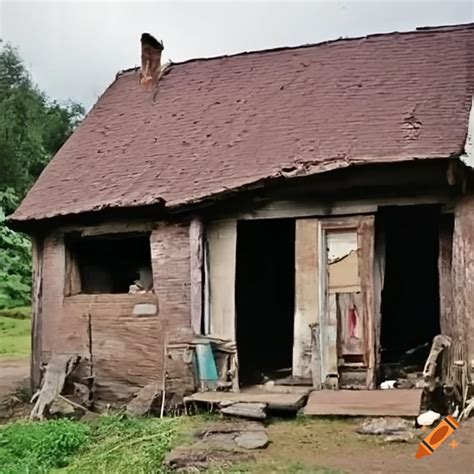 Image depicting a poor house on Craiyon