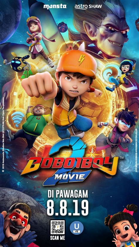 Boboiboy The Movie 2 Poster Wallpaper Boboiboy Animated Cartoon Images