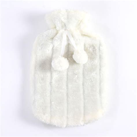 Kiplyki Mother S Day 2L Hot Water Bottle Faux Plush Fleece Cloth Cover Thermotherapy Fresh