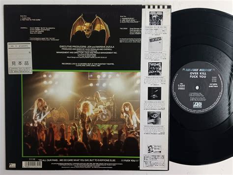 Yahoo オークション OVERKILL Fuck You 日本盤帯付きプロモ イ