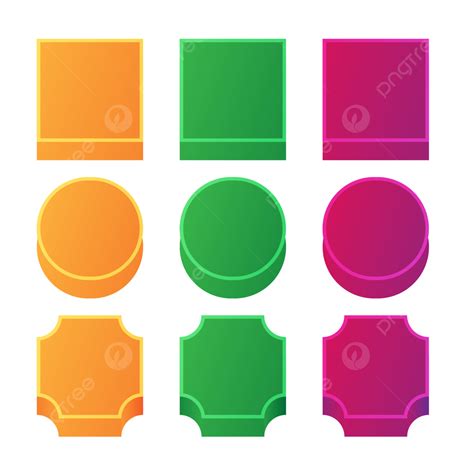 Gaming Set Clipart Transparent PNG Hd Colorful Game Buttons Set Game