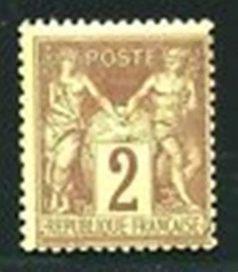 France Stamp Timbre Yvert Tellier N Type Sage C Brun Rouge