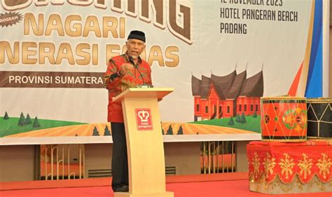 Gubernur Luncurkan Program Nagari Generasi Emas Wujudkan Indonesia