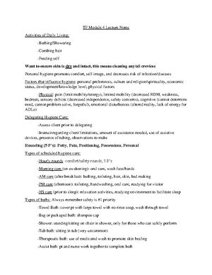 Theoretical Foundations Module 10 Lecture Notes TF Module 10 Lecture