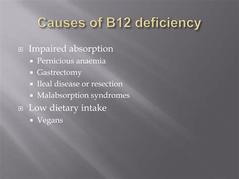 Ppt Vitamin B12 Deficiency Powerpoint Presentation Free Download Id 1022428