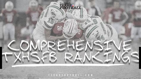 Ranked: The New Texas High School Football Power Rankings for All 1,500 ...