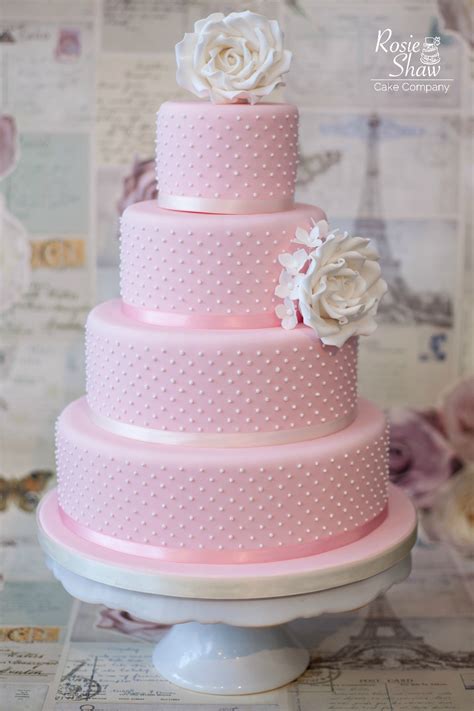 Pink Wedding Cake By Rosie Shaw Bristol