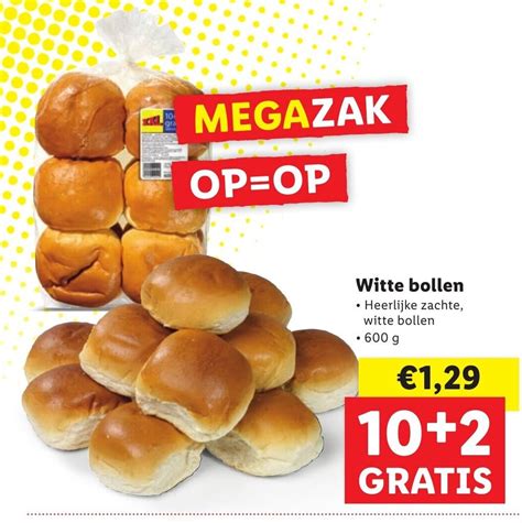 Witte Bollen G Gratis Aanbieding Bij Lidl