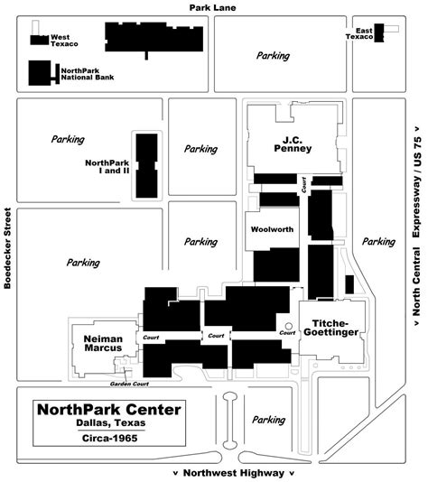 Northpark Mall Dallas Map