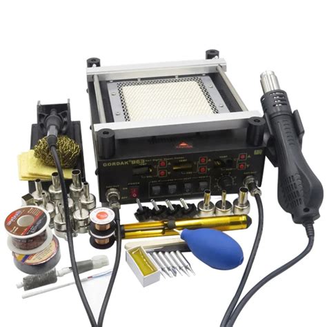 Gordak In Digita Hot Air Heat Gun BGA Rework Solder Station Electric Soldering Iron