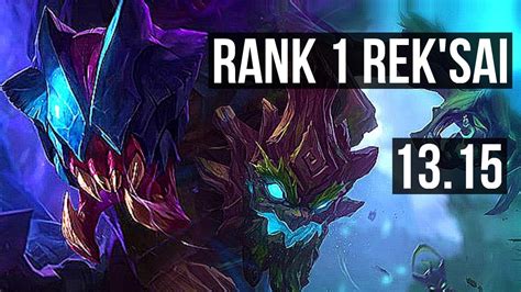 REK SAI Vs MAOKAI JNG Rank 1 Rek Sai 12 1 9 Legendary Rank 21