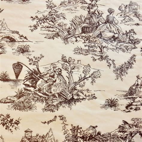 Tissue Paper 30 Sheets French Toile Black Design On Cream Etsy