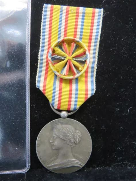 Medaille Argent Sapeurs Pompiers Ministere De L Interieur Par