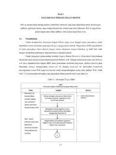 Bab Analisis Dan Perancangan Sistem Bab Analisis Dan