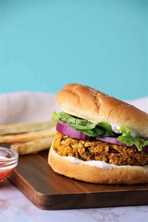 Vegan Pumpkin Burger Recipe - Rooty Fruity Vegan