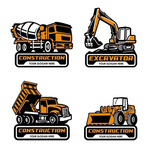 heavy equipment logo vector 3456060 Vector Art at Vecteezy