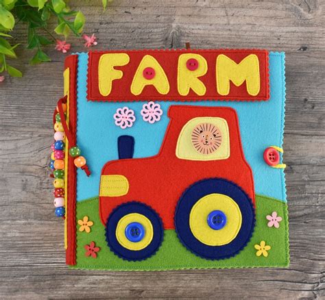 Farm Quiet Book Pdf Pattern Felt Farm Animals Pattern Felt Etsy