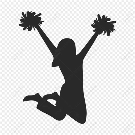 Cheerleader Silhouette PNG Images With Transparent Background | Free ...