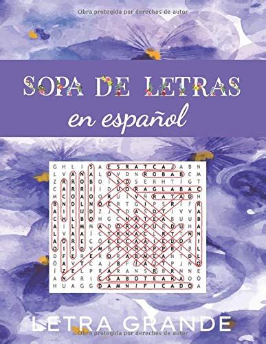 Buy Sopa De Letras En Español Letra Grande Spanish Word Search For Adults Large Print Spanish