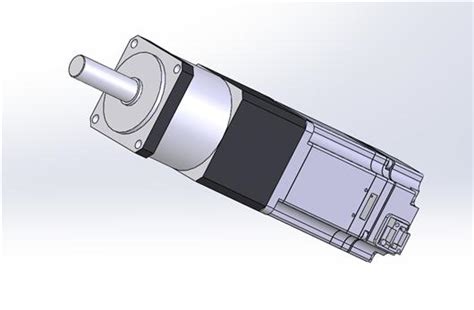 带减速机伺服电机3d模型下载三维模型solidworks模型 制造云 产品模型