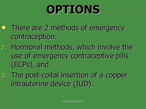 Emergency Contraception Ppt