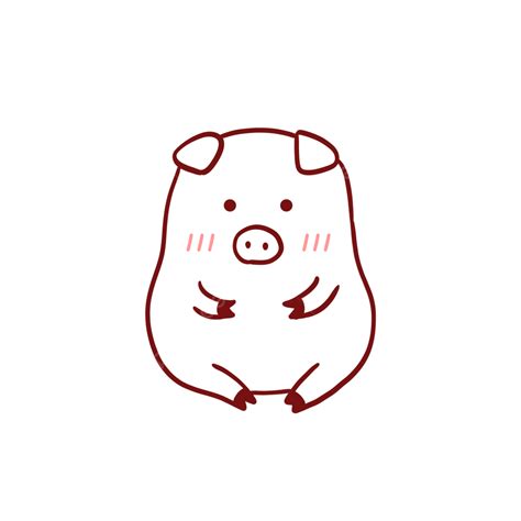 Baby Pig Clipart Vector, Cute Hand Painted Baby Pig, Cartoon, Hand Draw ...