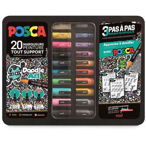 Uni Posca Doodle Art Set 50 000 Art Supplies Your Art Superstore