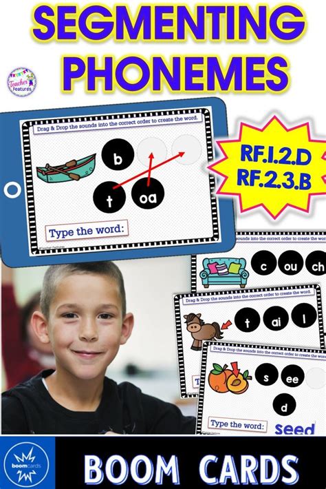 Boom Cards Digital Phonics Segmenting Phoneme Sounds Remote Learning