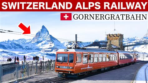 Riding The Scenic Matterhorn Railway From Zermatt Gornergratbahn In