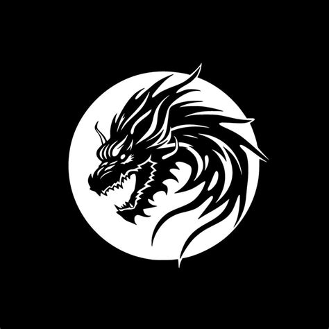 Dragon - Minimalist and Flat Logo - Vector illustration 35491607 Vector ...