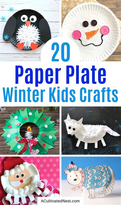 20 Adorable Paper Plate Winter Crafts For Kids A Cultivated Nest